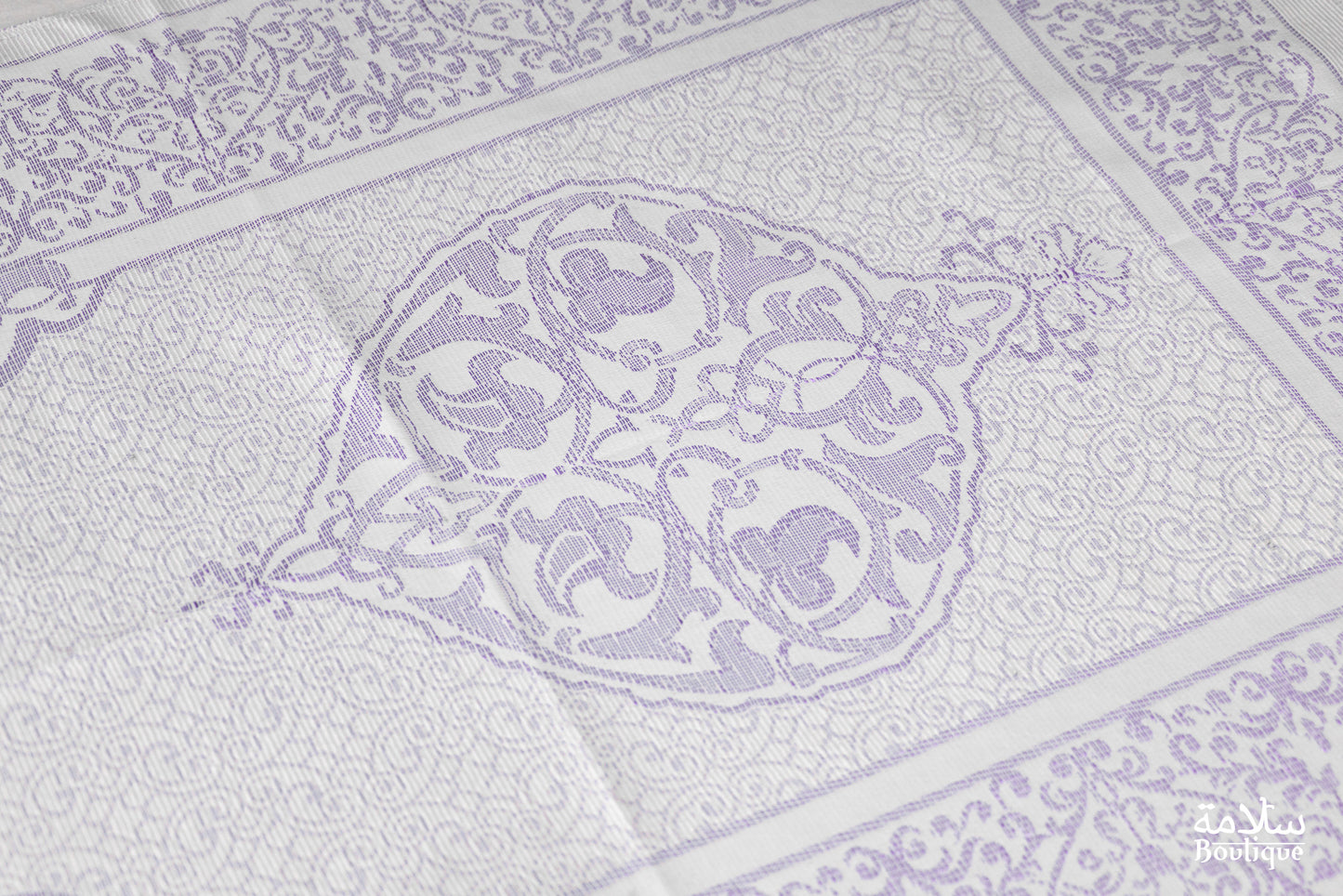 TAPIS DE PRIERE BLANC MAUVE