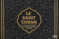 CORAN BLEU MARINE ORNEMENT EN RELIEF