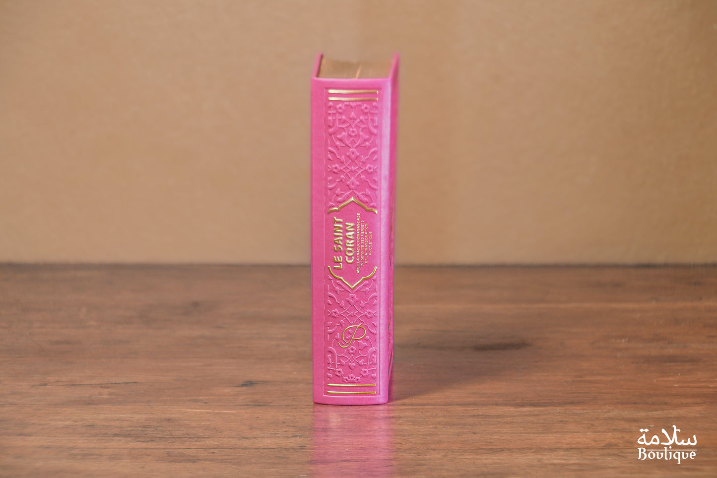 CORAN ROSE PROFOND ORNEMENT EN RELIEF  - S