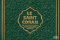 CORAN BLEU MARINE ORNEMENT EN RELIEF